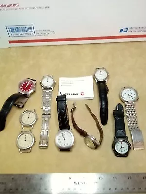 Swiss Army Wristwatch Lot Victorinox Wenger Eddie Bauer  • $1