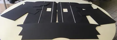 Mgb Interior Panel Kit 7 Piece Black With White Piping • $429.95