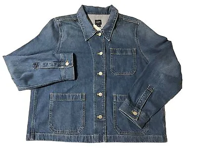 J. Crew Women’s Large Denim Jean Jacket 3 Front Pockets New With Tags • $41.10