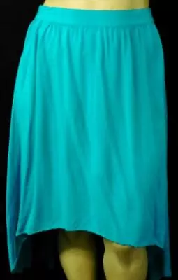 Miss Tina Green Elastic Waist Women's Plus High Low Pull On Skirt XXL • $1.25