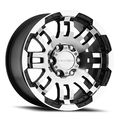 1 New 17X8.5 25 6X139.7 6X5.5 Vision Warrior Black Wheels/Rims 17 Inch 23965 • $155