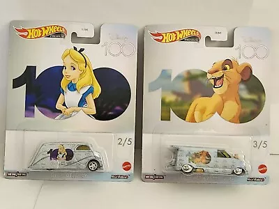 Hot Wheels Premium Disney 100th Lot Of 2  2/5 & 3/5 1/64 • $5.99