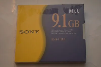 Sony M.O. 9.1GB Magneto Optical Disk 5.25” (EM1-9100B) • $44.95