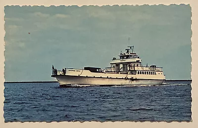 Vtg Postcard The Governor Curtis Ferry Service Rockland To Vinalhaven Maine • $5.90