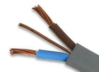 Twin & Earth T&E Cable 6242Y 1 1.5 2.5 4 6 10mm 1 3 5 10 15 25M Lengths • £4.95