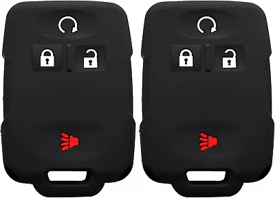 2Pcs  Rubber Smart Key Fob Remote Cover Case Protector Pouch Keyless Jacket For  • $18.43