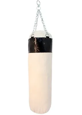 50  PUNCHING BAG WITH CHAINS Sparring MMA Boxing Training Canvas Heavy Duty • $31.75