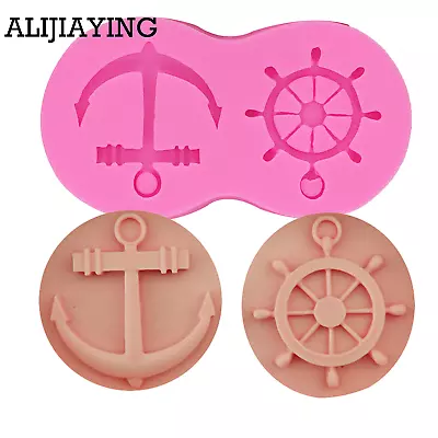 £5.49 • Buy Anchor Ship Wheel Sea Ocean Sailing Silicone Mould Cake Icing Decoration M219