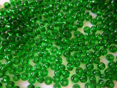 50g ~ 550 Pcs Czech Glass Seed Beads 4.5mm 5/0 Green #2007-26 Aus Seller • $6