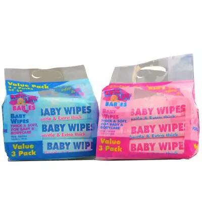 3 X Kwik Life Baby Wipes Aloe Scented Pack Of 56 (162 Wipes) 16 X 18 Cm Bulk Lot • $18