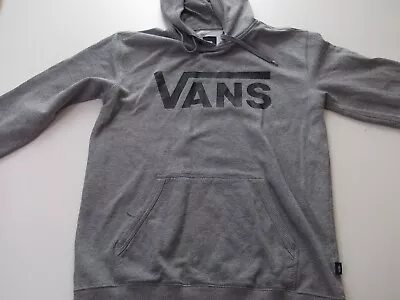 Vans Hoodie Adult Grey Size Medium Hoodie Hooded Sweatshirt Sweater Pullover • £12.95
