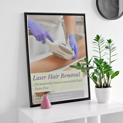 £11.99 • Buy Laser IPL Hair Removal Beauty Salon Poster | A4 A3 A2 A1 A0 | Advert Print Flyer