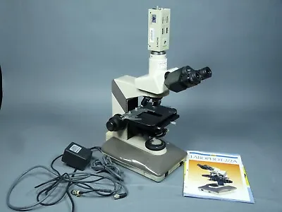 Nikon Labophot 2A Trinocular Microscope Sony DXC 107A Camera 4 Objective Lens • $760