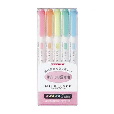 $12.32 • Buy Zebra Mildliner Double-Sided Highlighter Set  - Fluorescent Color, 5 In 1 Set