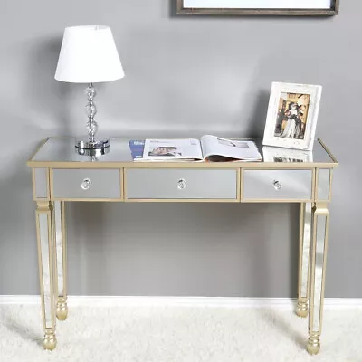 Mirrored Console Table For Entryway Living Room Accent Table 3 Drawers Storage • $135.90