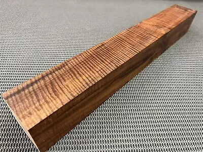 CW01 Curly Claro Walnut Billet Block Carving Craft Knife Handle Game Call 21.5  • $100