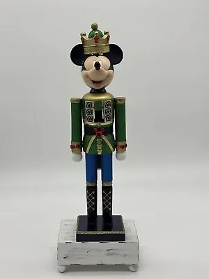 Disney Mickey Mouse Christmas King Nutcracker Green 15” • $42