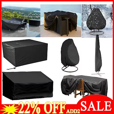 Heavy Duty Waterproof Garden Patio Furniture Cover For Rattan Table Sofa Outdoor • £8.87