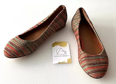 M Missoni Pink & Blue Metallic Stripe Slip-On Flats Size 36 (EU) 6 (US) • $63.94