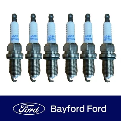 Genuine Ford Spark Plugs Iridium Qty 6 Ford Falcon Bf Turbo Agsp22ye09 • $59.99