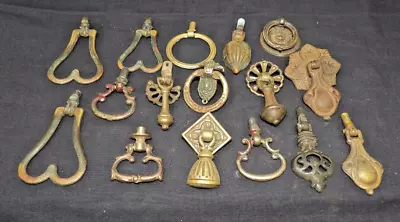 16 Various Vintage Antique Furniture Hardware Drawer Pull Drop Knobs • $7.50