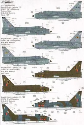 Xtradecal 72201 1:72 BAC/EE Lightning T.4/T.5 Part 2 • £7.20