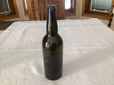Vintage Victoria Brewing Co 24 Fl Oz Dark Green Embossed Beer Bottle • $50
