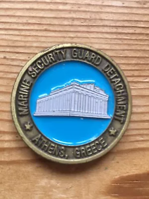 Marine Security Guard Detachment US Marine Corps Challenge Coin Athens Greece • £29.99