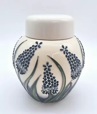 Rare -Moorcroft Muscari/Grape Hyacinth Lidded Ginger Jar By Designer Elise Adams • $189