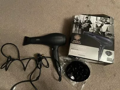 Nicky Clarke NHDO79 Detox Purify 2000W AC Salon Dryer Hair Dryer • £14.99