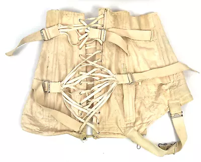 Vintage Corset Girdle Waist Cincher Lacer Adustable Jacquard Garters Lingerie • $64