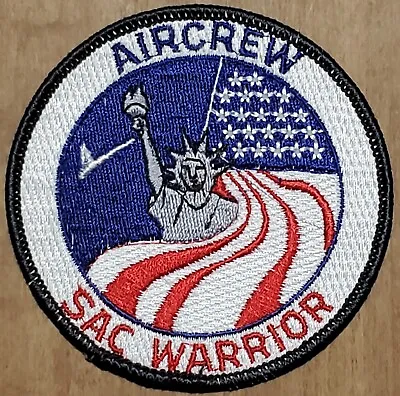 USAF AIR FORCE MILITARY PATCH 90th AIRCREW WING SAC WARRIOR MISSILE CREW VTG ORG • $18.99