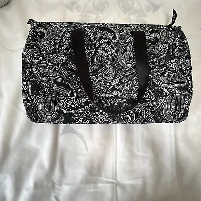 Vera Bradley Laptop Tote Bag Large Black And White • $28