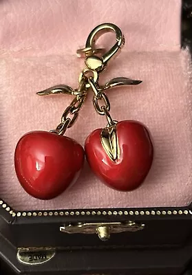 New Juicy Couture Cherries 🍒 Charm For Bracelet Or Bag. Box #20 • $339.99