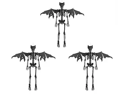 Poseable Bat Skeleton (3-Pack) 5 Ft. LED Home Depot Holiday Fast Free Shipping • $299.90