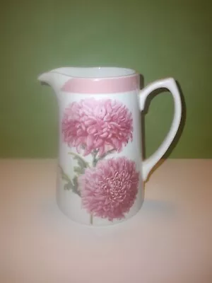 Vintage Queens By Churchill Pink Chrysanthemum Floral 5 H Fine China Creamer • $12