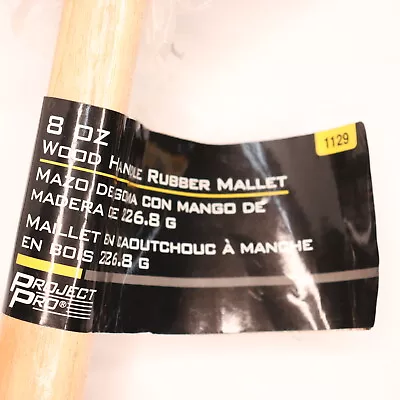 Project Pro Wood Handle Rubber Mallet 8oz 1129 • $4.01