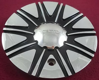 Verde Wheels Gloss Black / Chrome Custom Wheel Center Cap # C-V51-C (1) • $69.95