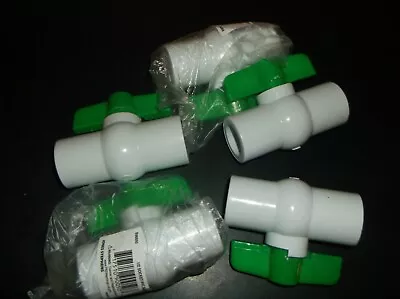 Jones Stephens 1/2   Socket Pvc Ball Valve  B90050    Solvent Ends  -  Lot Of 12 • $21.95