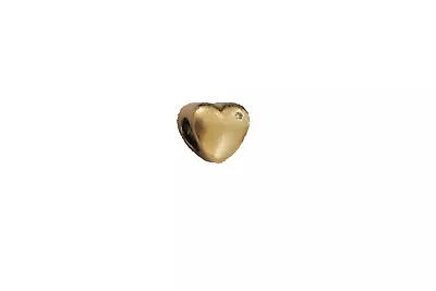 9ct Solid Gold Heart Charm With Diamonds • £57.07