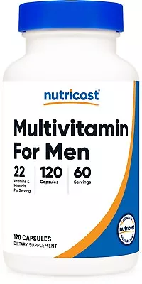 Nutricost Multivitamin For Men 120 Capsules - Vitamins And Minerals • $14.99