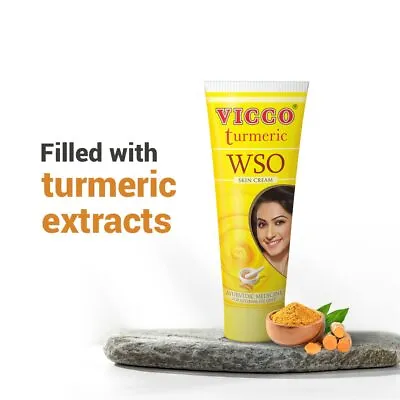 Vicco Turmeric WSO Skin Cream Ayurvedic Fairness Scars Acne Pimples 15-90Gm Box • $8.27
