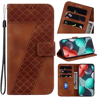 For Redmi A2Plus A1 12C 11A Note 7 8 9S Leather Press Number Seven Magnetic Case • $13.19