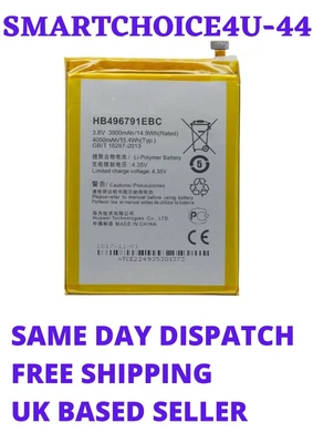 £8.99 • Buy Brand New Huawei MATE 1 Ascend MT1-U06 MT2-L02 MT2-L05 Replacement Battery 
