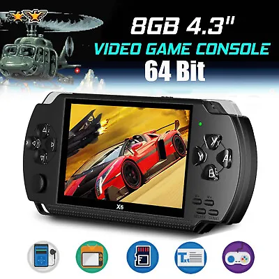4.3  PSP Portable Handheld Game 8GB Console Player 10000+Games MP5 Player TV Out • $44.92