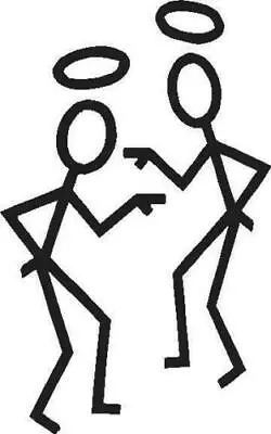 £3.99 • Buy 2x Saint Stickman Vinyl Sticker Decal Car Bumper Van Window Laptop Wall 003