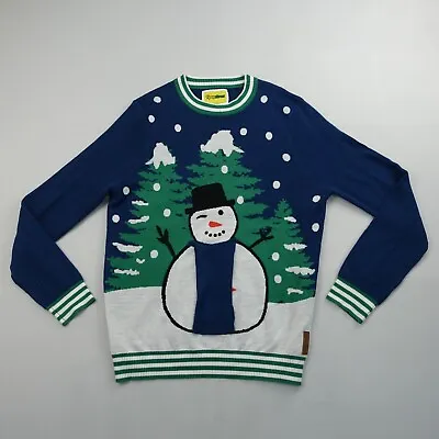 Tipsy Elves Christmas Sweater Mens Large Funny Snowman Novelty Party Pullover • $14.99