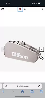 Wilson Tour 6 Pack Tennis Racquet Bag Stone • $68