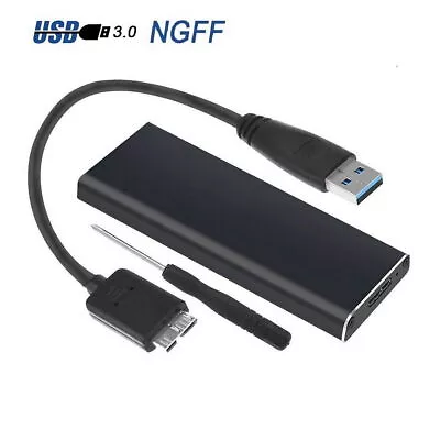 $12.41 • Buy USB3.0 To NGFF M.2 B Key SATA SSD Adapter Card External Caddy Case Enclosure Box