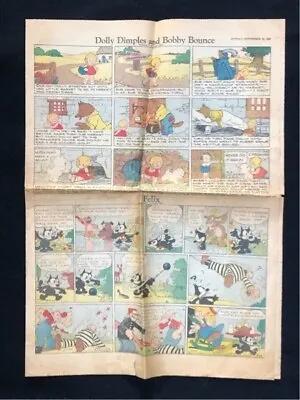 Sept 18 1932 Comics Section America's Greatest Mickey Mouse Papa Cutouts • $24.50